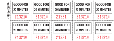 20 Minute Stamps VALS9