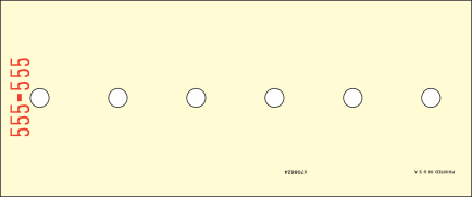 Secom/TD01A Blanks Parking Ticket Stock Generic