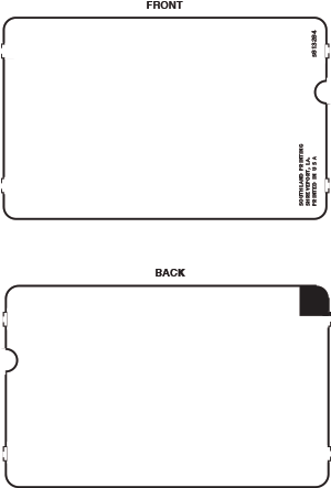 Blanks SkiData/TK400 Stock