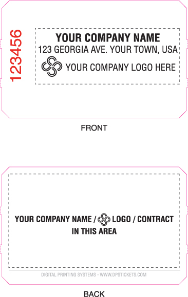 Datapark DP5900-D Non Magnetic Stripe Custom Parking Ticket