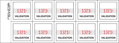 No Denomination Gum Stamps VALS3